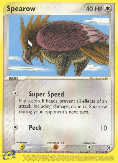 Spearow (81/100) [EX: Sandstorm] | Chromatic Games