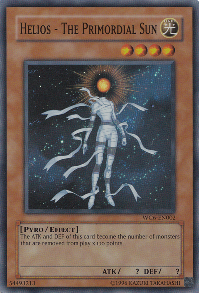 Helios - The Primordial Sun [WC6-EN002] Super Rare | Chromatic Games
