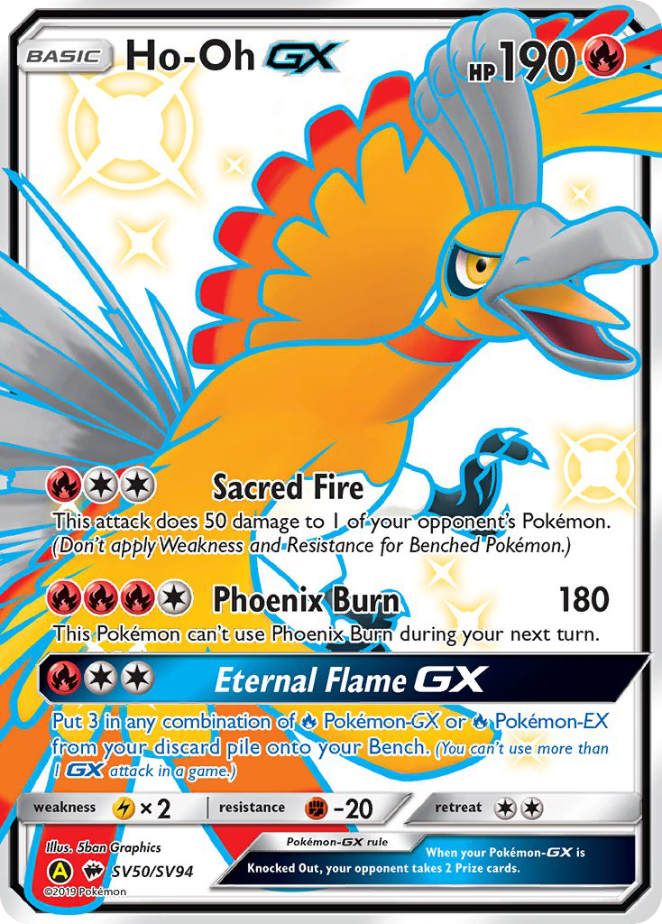 Ho-Oh GX (SV50/SV94) [Sun & Moon: Hidden Fates - Shiny Vault] | Chromatic Games