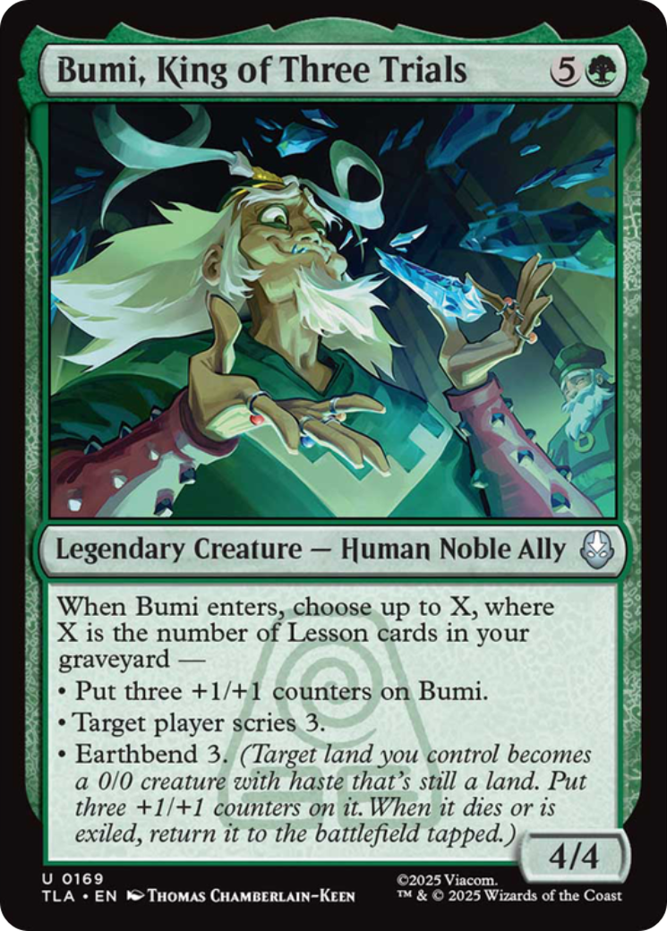 Bumi, King of Three Trials [Avatar: The Last Airbender] | Chromatic Games