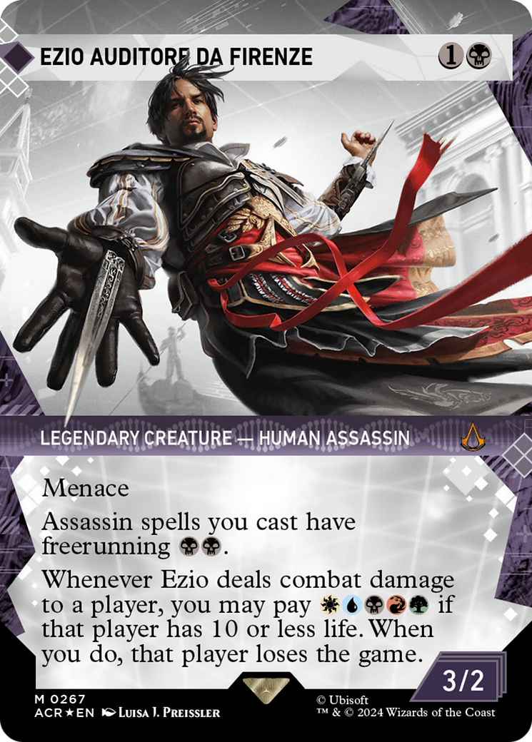 Ezio Auditore da Firenze (Showcase) (Textured Foil) [Assassin's Creed] | Chromatic Games