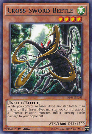 Cross-Sword Beetle [BP03-EN053] Rare | Chromatic Games