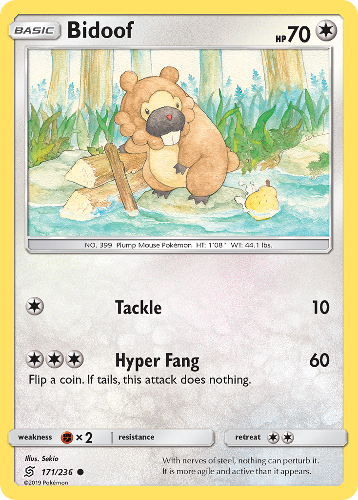 Bidoof (171/236) [Sun & Moon: Unified Minds] | Chromatic Games