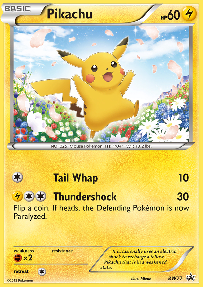 Pikachu (BW77) [Black & White: Black Star Promos] | Chromatic Games