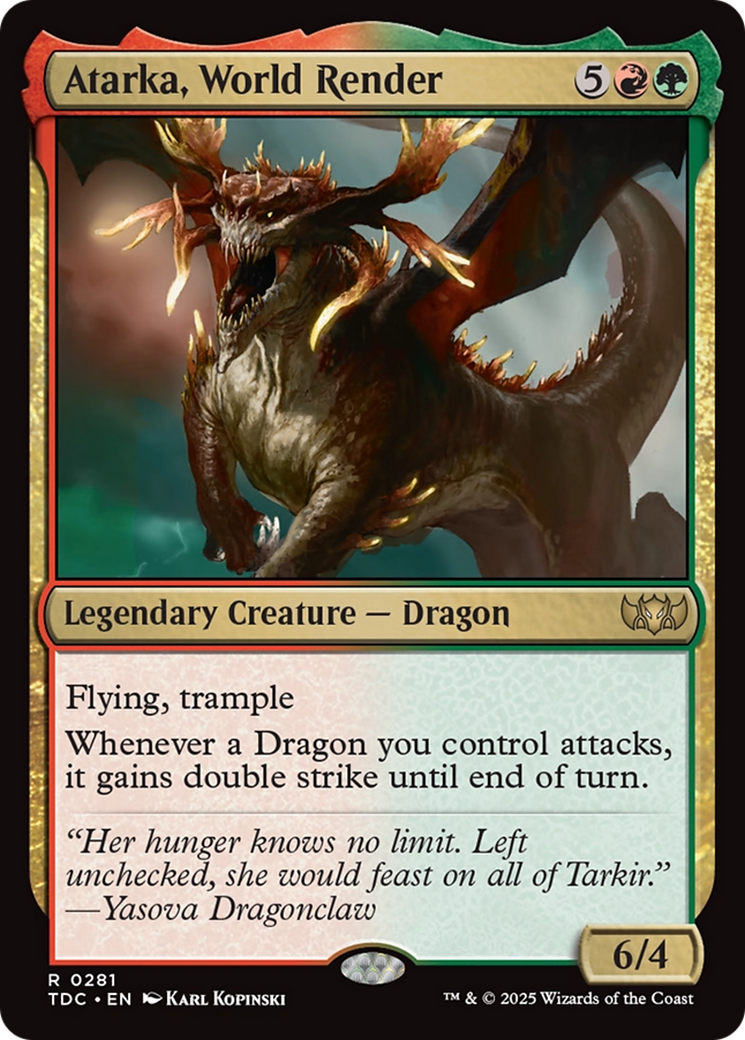 Atarka, World Render [Tarkir: Dragonstorm Commander] | Chromatic Games