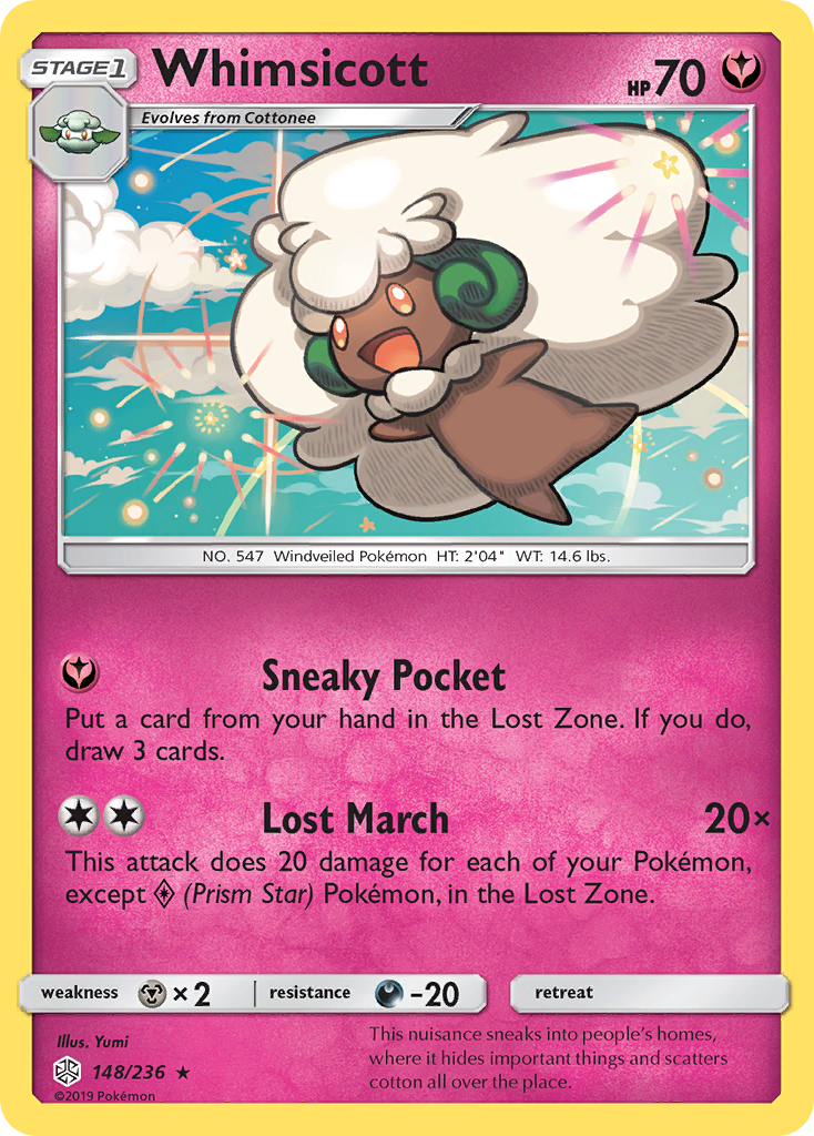 Whimsicott (148/236) [Sun & Moon: Cosmic Eclipse] | Chromatic Games