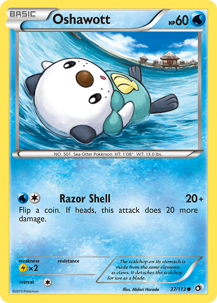 Oshawott (37/113) [Black & White: Legendary Treasures] | Chromatic Games