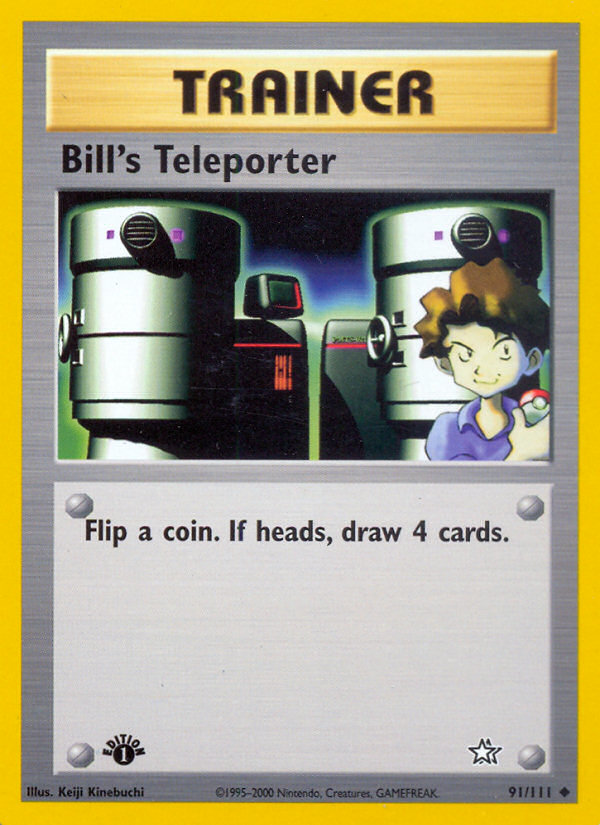 Bill's Teleporter (91/111) [Neo Genesis 1st Edition] | Chromatic Games