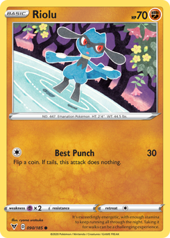 Riolu (090/185) [Sword & Shield: Vivid Voltage] | Chromatic Games