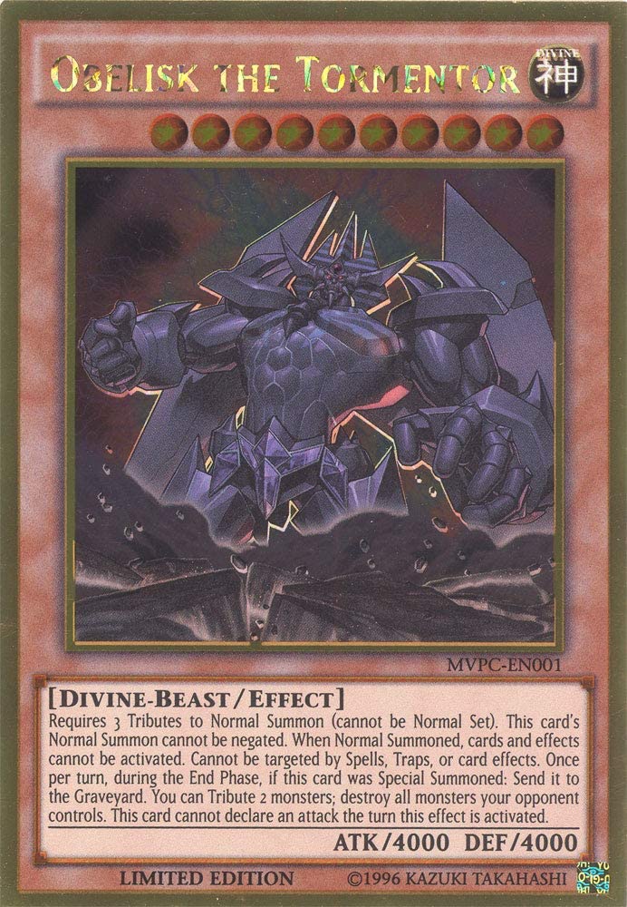 Obelisk the Tormentor (DVD Promo) [MVPC-EN001] Gold Rare | Chromatic Games