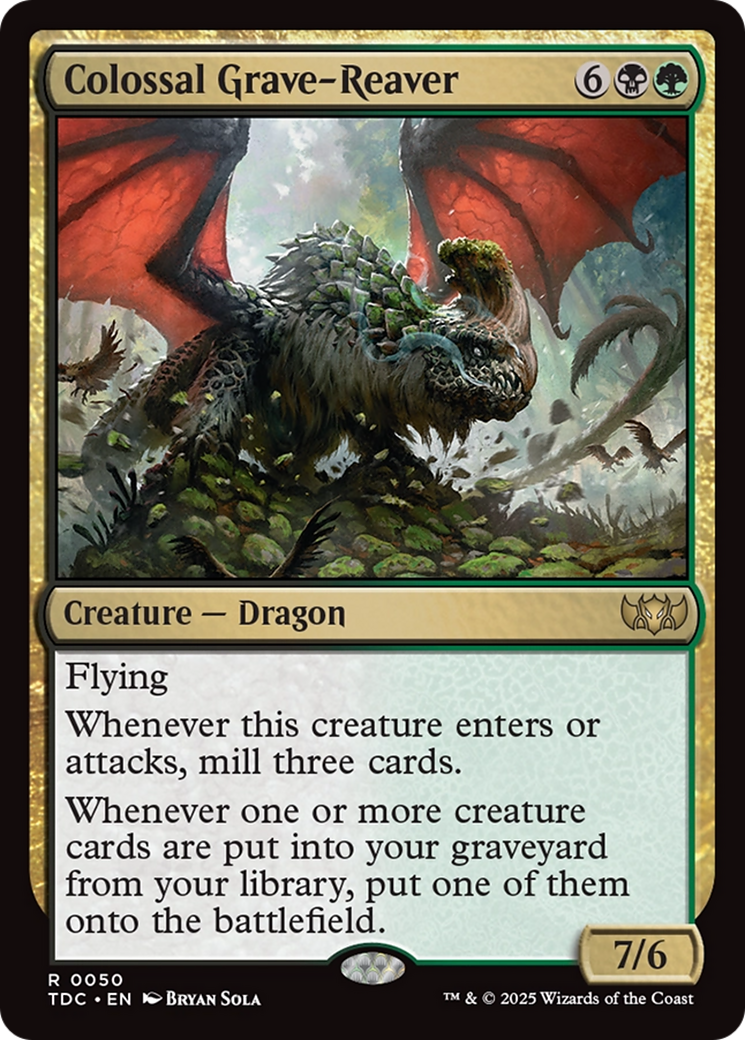 Colossal Grave-Reaver [Tarkir: Dragonstorm Commander] | Chromatic Games