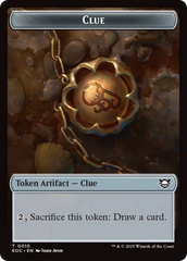 Clue // Beast (0005) Double-Sided Token [Edge of Eternities Commander Tokens] | Chromatic Games