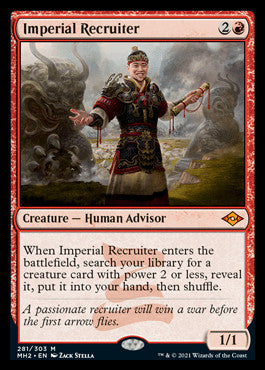 Imperial Recruiter (Foil Etched) [Modern Horizons 2] | Chromatic Games