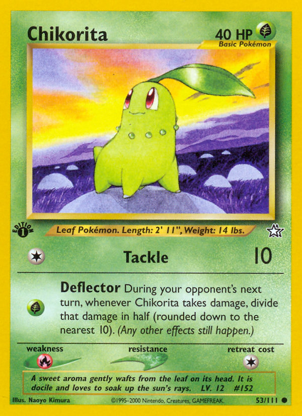 Chikorita (53/111) [Neo Genesis 1st Edition] | Chromatic Games