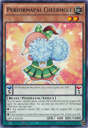Performapal Cheermole [MP15-EN126] Rare | Chromatic Games
