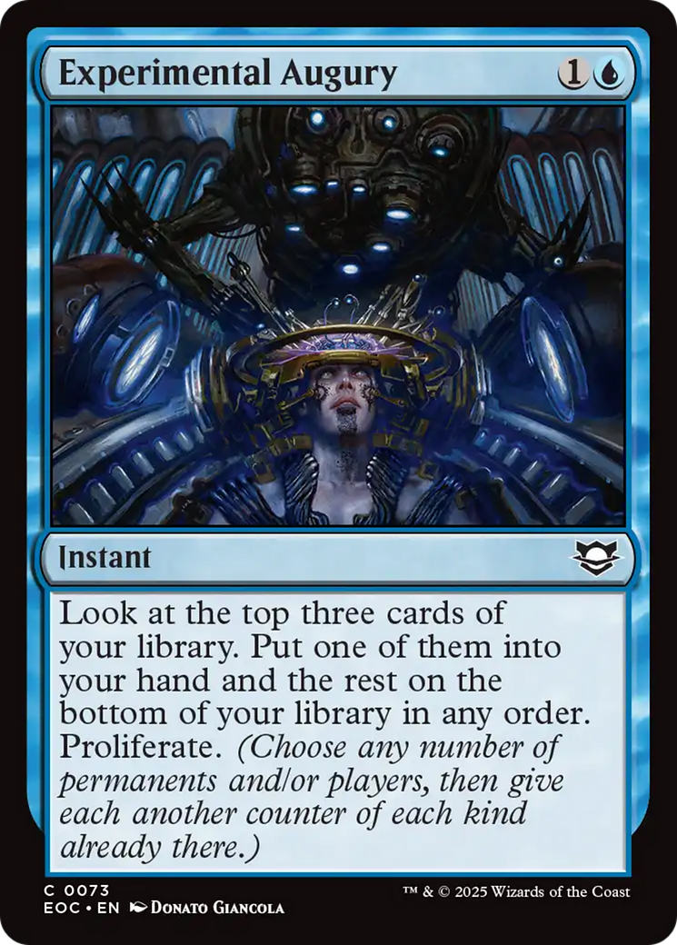 Experimental Augury [Edge of Eternities Commander] | Chromatic Games