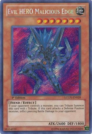Evil HERO Malicious Edge [LCGX-EN029] Secret Rare | Chromatic Games