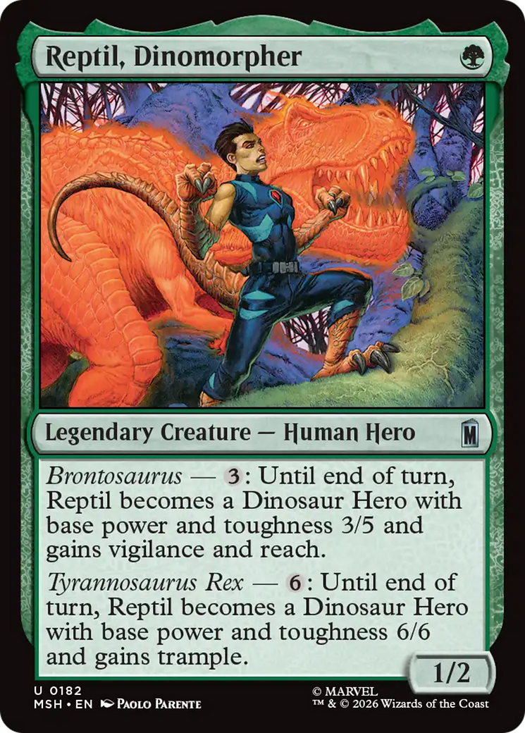 Reptil, Dinomorpher [Marvel Super Heroes] | Chromatic Games