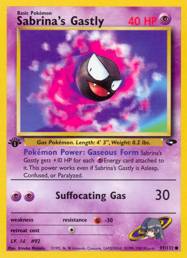 Sabrina's Gastly (97/132) [Gym Challenge 1st Edition] | Chromatic Games