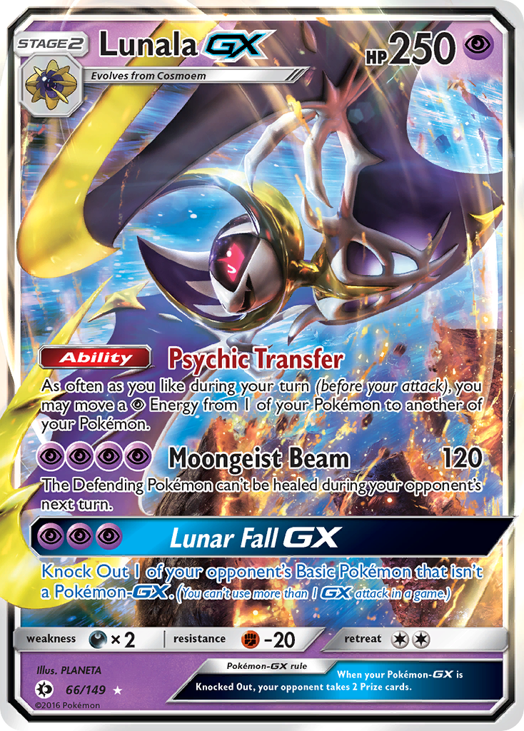 Lunala GX (66/149) [Sun & Moon: Base Set] | Chromatic Games