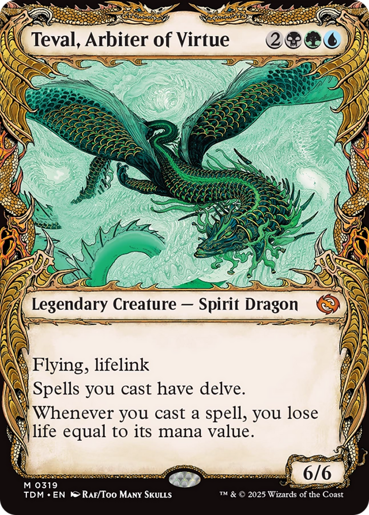 Teval, Arbiter of Virtue (Showcase) [Tarkir: Dragonstorm] | Chromatic Games