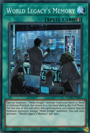 World Legacy's Memory [FLOD-ENSE3] Super Rare | Chromatic Games