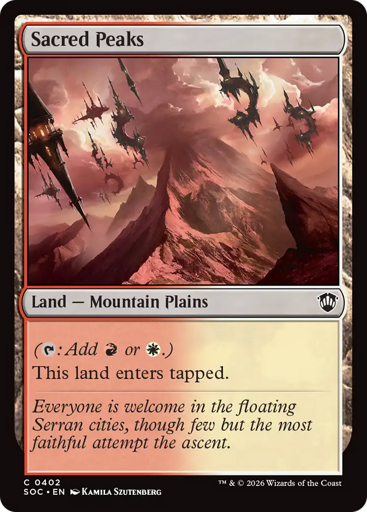 Sacred Peaks [Secrets of Strixhaven Commander] | Chromatic Games