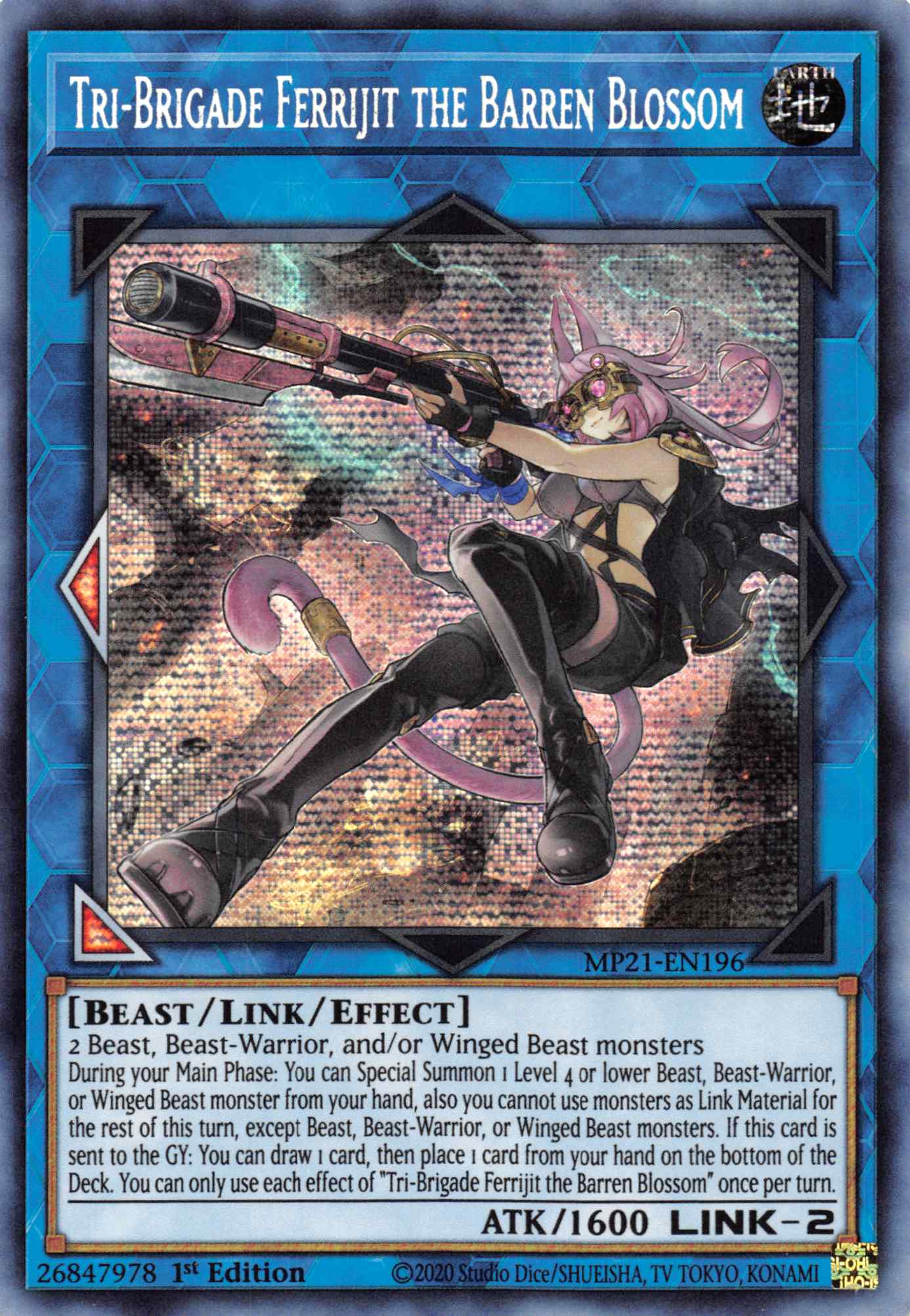 Tri-Brigade Ferrijit the Barren Blossom [MP21-EN196] Prismatic Secret Rare | Chromatic Games