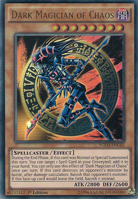 Dark Magician of Chaos [YGLD-ENC02] Ultra Rare | Chromatic Games