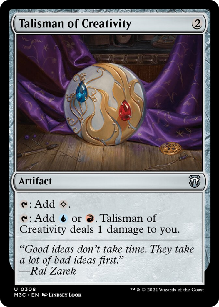 Talisman of Creativity (Ripple Foil) [Modern Horizons 3 Commander] | Chromatic Games