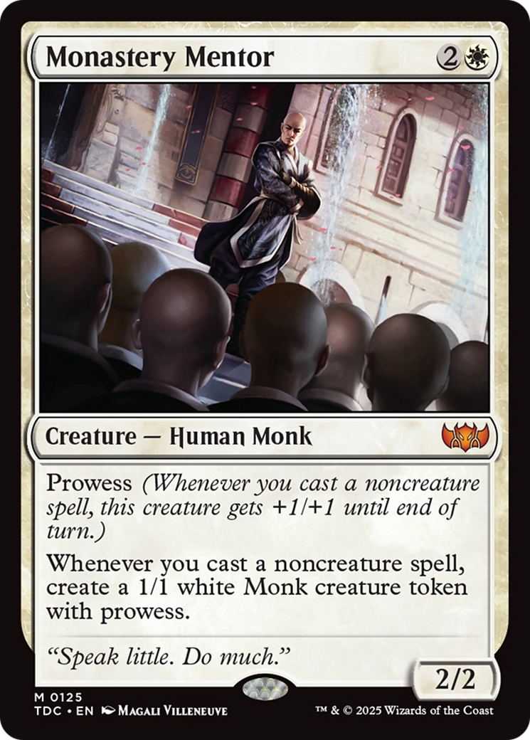 Monastery Mentor [Tarkir: Dragonstorm Commander] | Chromatic Games