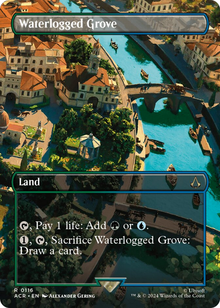 Waterlogged Grove (Borderless) [Assassin's Creed] | Chromatic Games