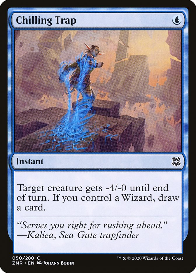 Chilling Trap 50/280 (Zendikar Rising)  - Foil | Chromatic Games