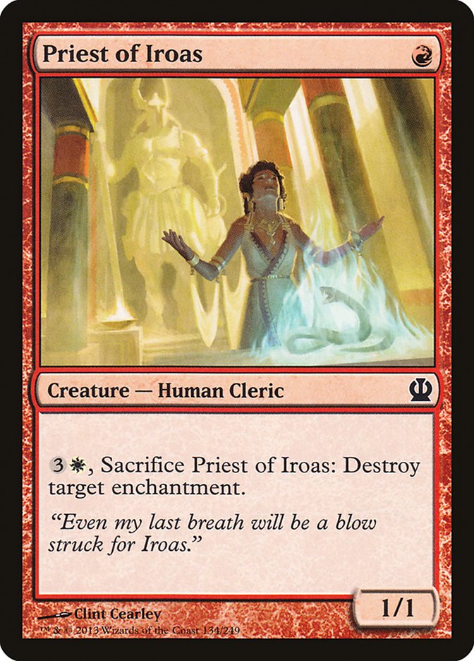 Priest of Iroas 134/249 (Theros)  - Foil | Chromatic Games