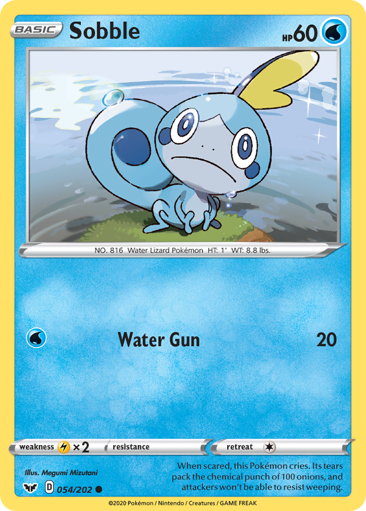 Sobble (054/202) [Sword & Shield: Base Set] | Chromatic Games