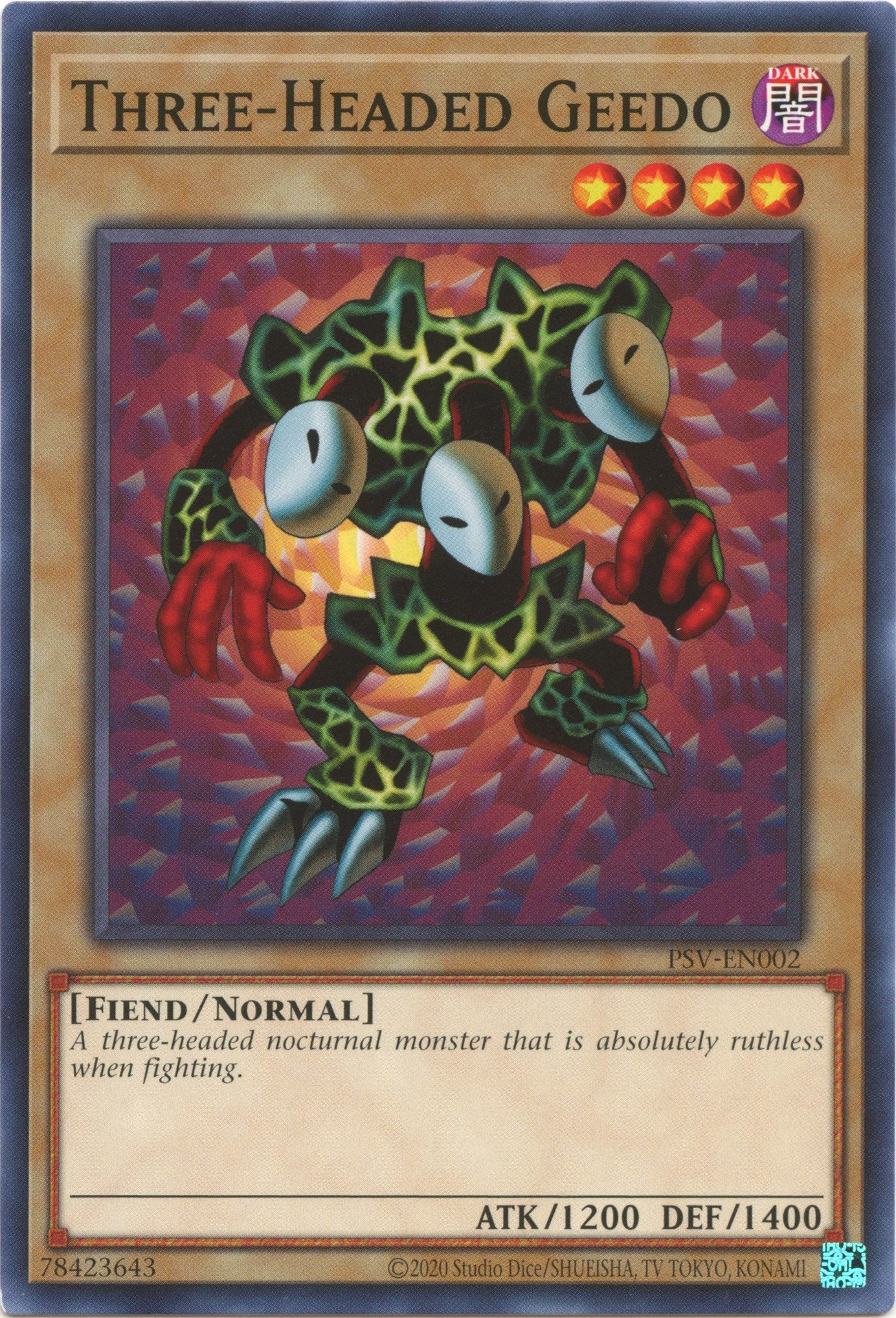 Three-Headed Geedo (25th Anniversary) [PSV-EN002] Common | Chromatic Games