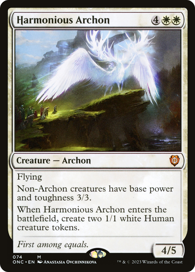 Harmonious Archon [Phyrexia: All Will Be One Commander] | Chromatic Games