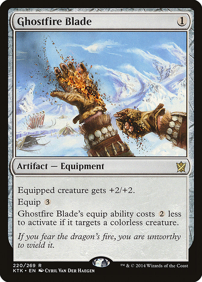 Ghostfire Blade 220/269 (Khans of Tarkir)  | Chromatic Games