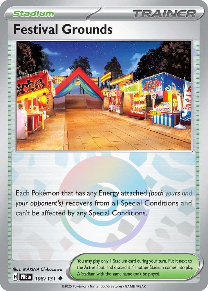 Festival Grounds (108/131) (Poke Ball Pattern) [Scarlet & Violet: Prismatic Evolutions] | Chromatic Games