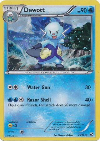 Dewott (29/114) (Cracked Ice Holo) [Black & White: Base Set] | Chromatic Games