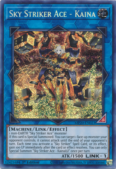 Sky Striker Ace - Kaina [MP20-EN023] Prismatic Secret Rare | Chromatic Games