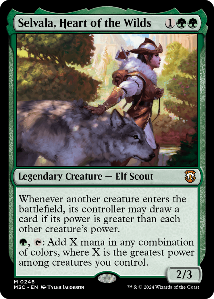 Selvala, Heart of the Wilds (Ripple Foil) [Modern Horizons 3 Commander] | Chromatic Games