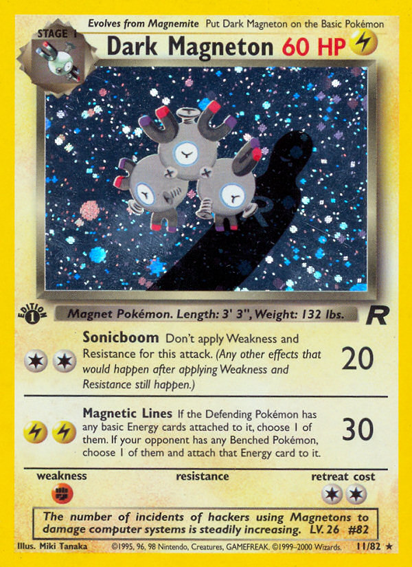 Dark Magneton (11/82) [Team Rocket 1st Edition] | Chromatic Games