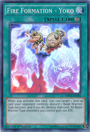 Fire Formation - Yoko [MP14-EN104] Super Rare | Chromatic Games