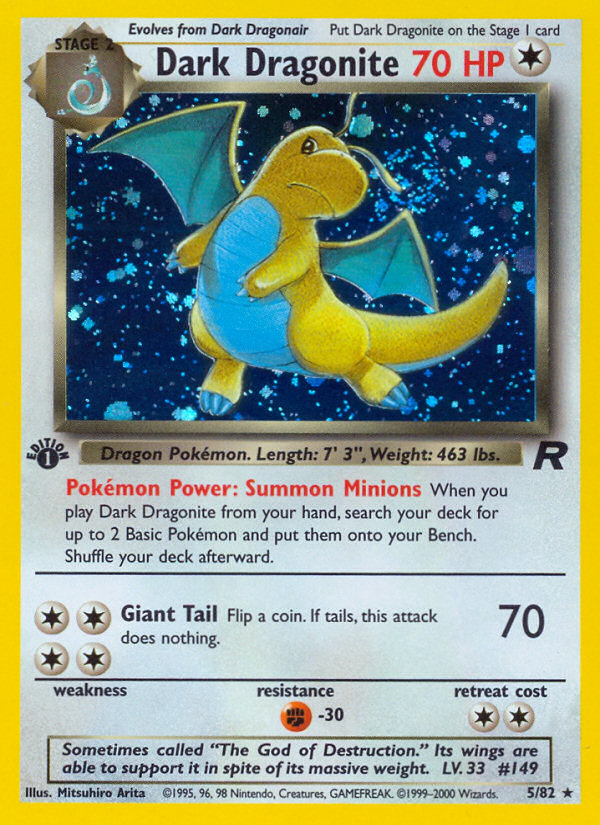 Dark Dragonite (5/82) [Team Rocket 1st Edition] | Chromatic Games