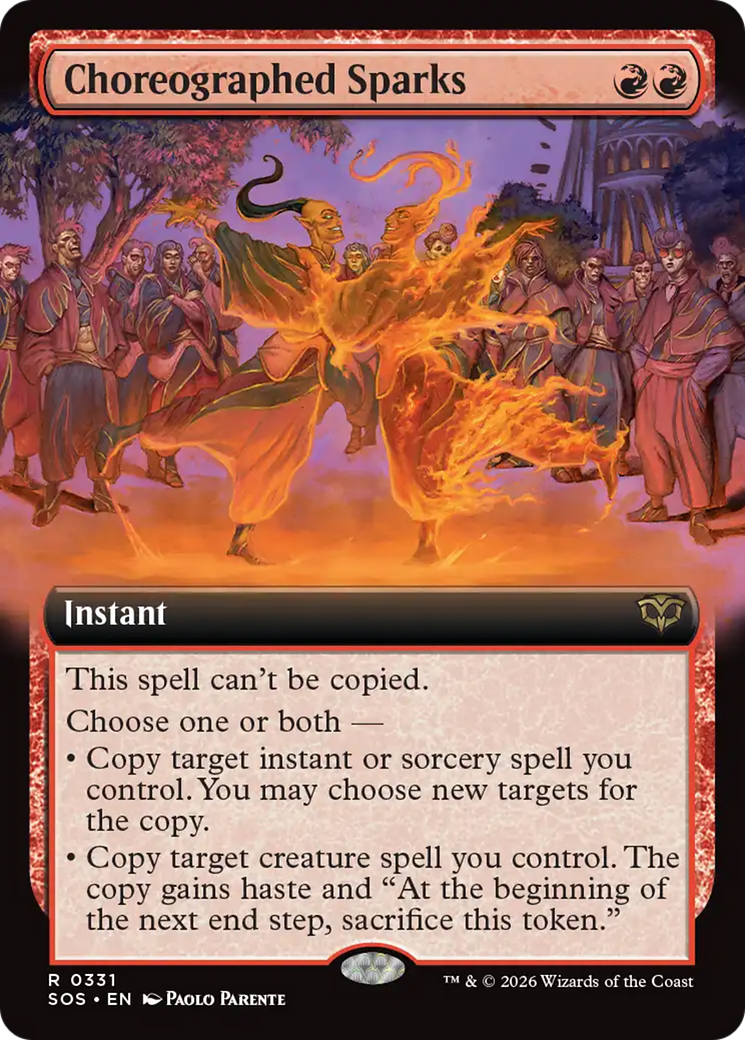 Choreographed Sparks (Extended Art) [Secrets of Strixhaven] | Chromatic Games