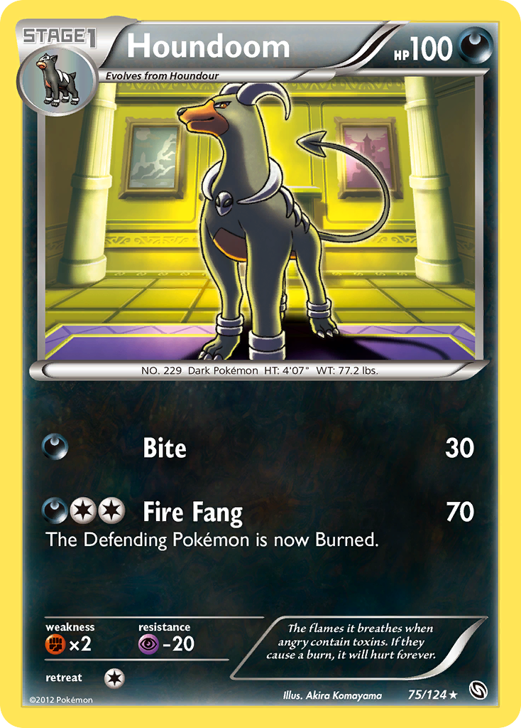 Houndoom (75/124) [Black & White: Dragons Exalted] | Chromatic Games