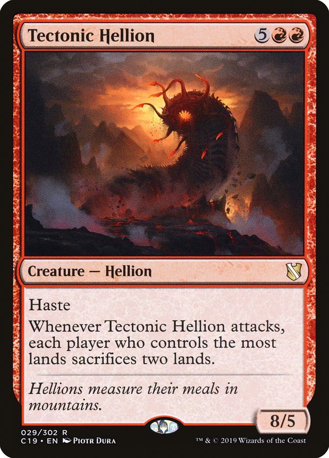 Tectonic Hellion 29/302 (Commander 2019)  | Chromatic Games