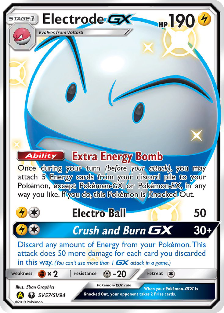 Electrode GX (SV57/SV94) [Sun & Moon: Hidden Fates - Shiny Vault] | Chromatic Games