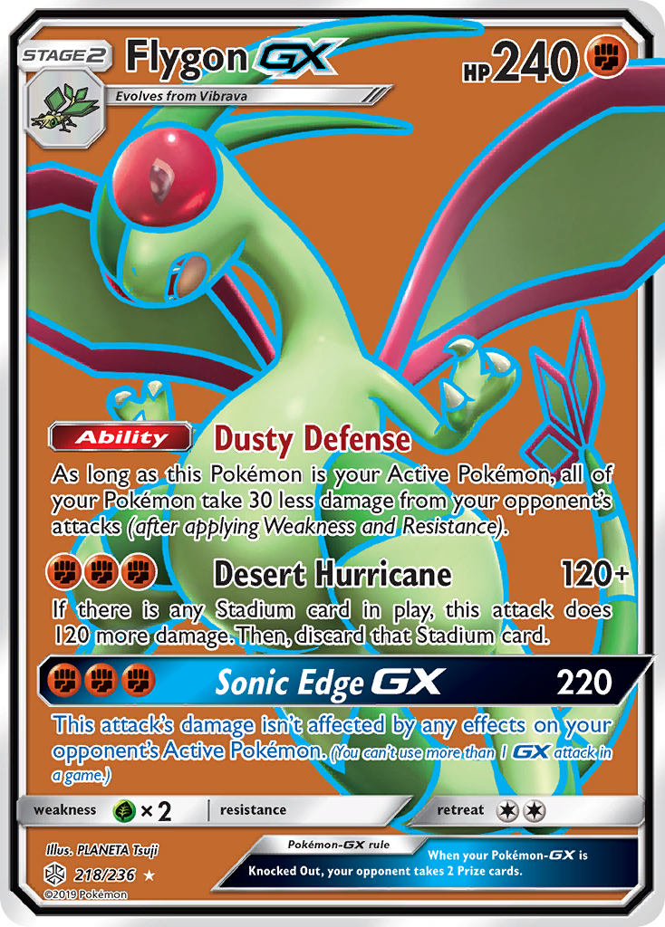 Flygon GX (218/236) [Sun & Moon: Cosmic Eclipse] | Chromatic Games